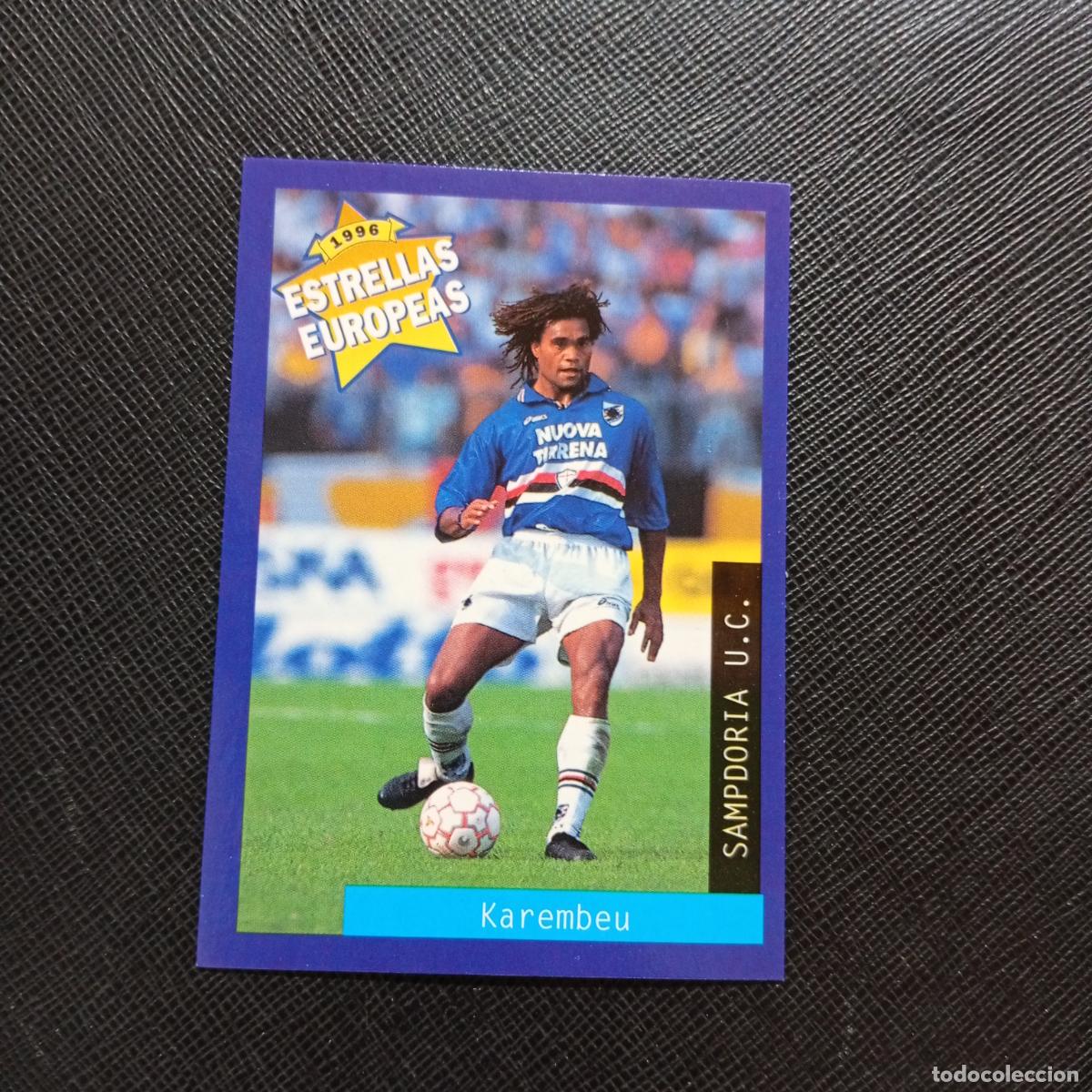 Figurine di Calcio: 105 KAREMBEU SAMPDORIA PANINI ESTRELLAS EUROPEAS 1996 CROMO FUTBOL 96 - A33 PG6