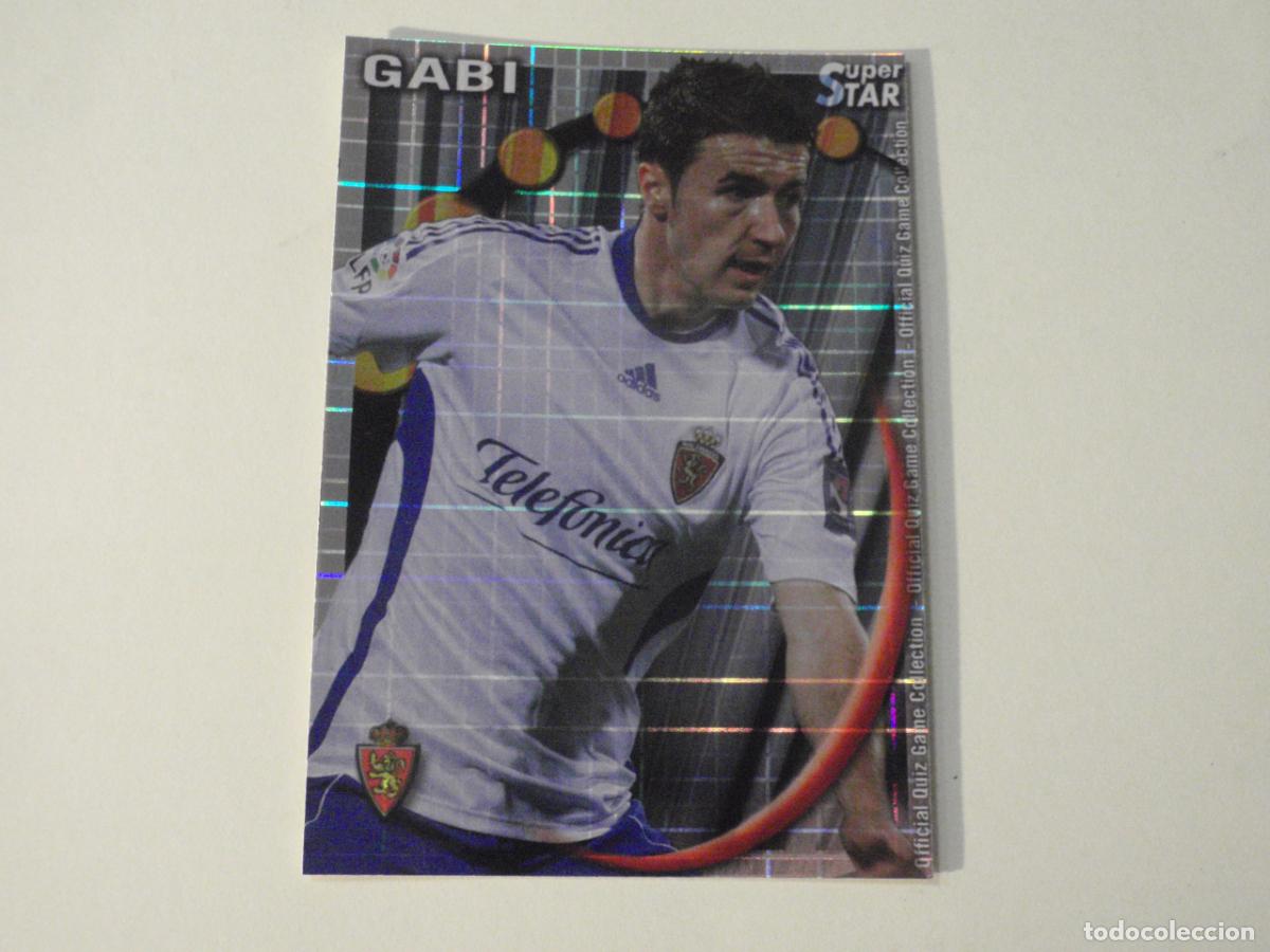 Cromos de f&uacute;tbol: 376 GABI Zaragoza SUPERSTAR CUADROS. MUNDICROMO 2010 2011 LAS FICHAS QUIZ DE LA LIGA 10 11