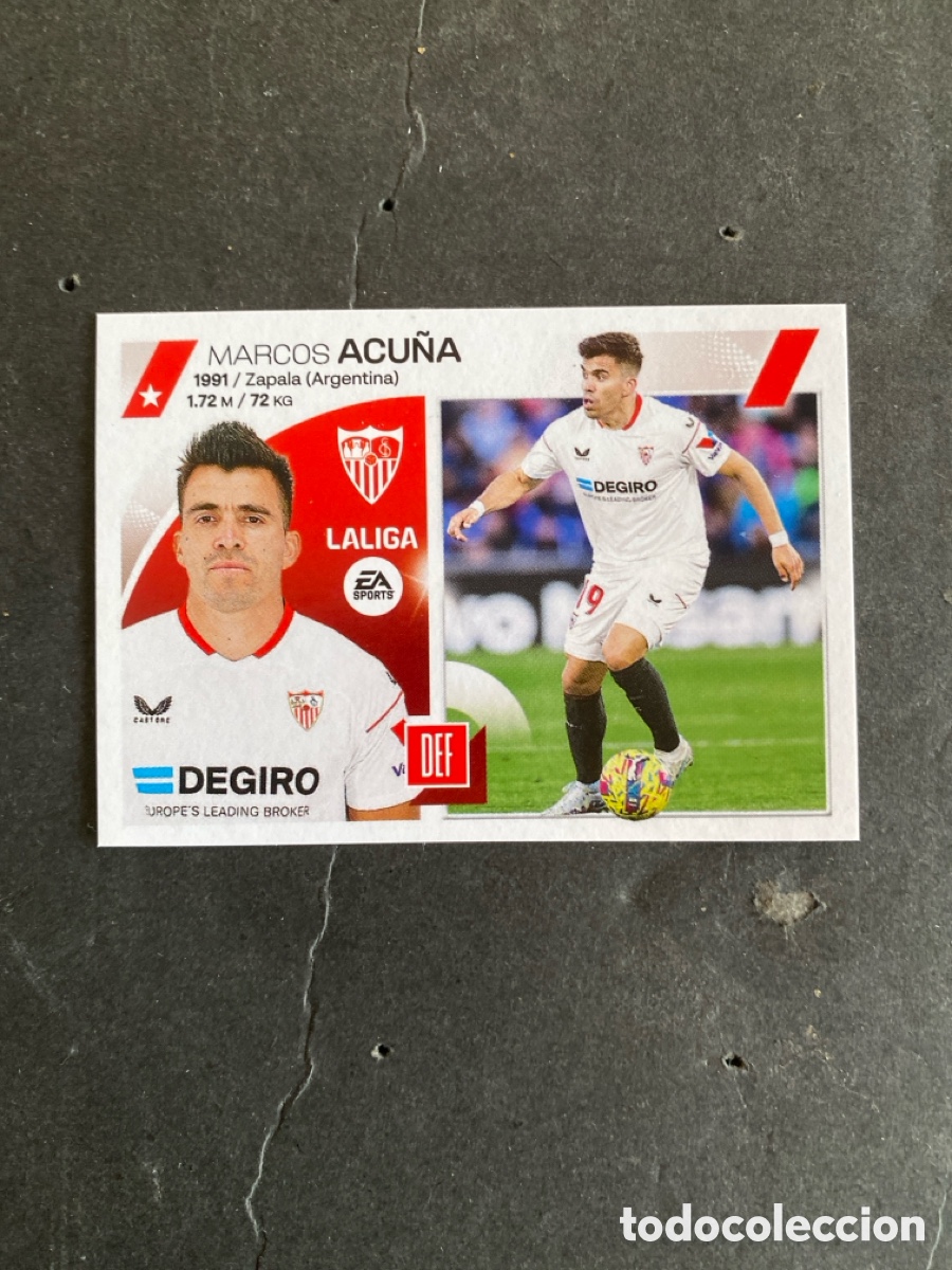 Cromos de f&uacute;tbol: Cromo liga 23/24 Sevilla N* 9A