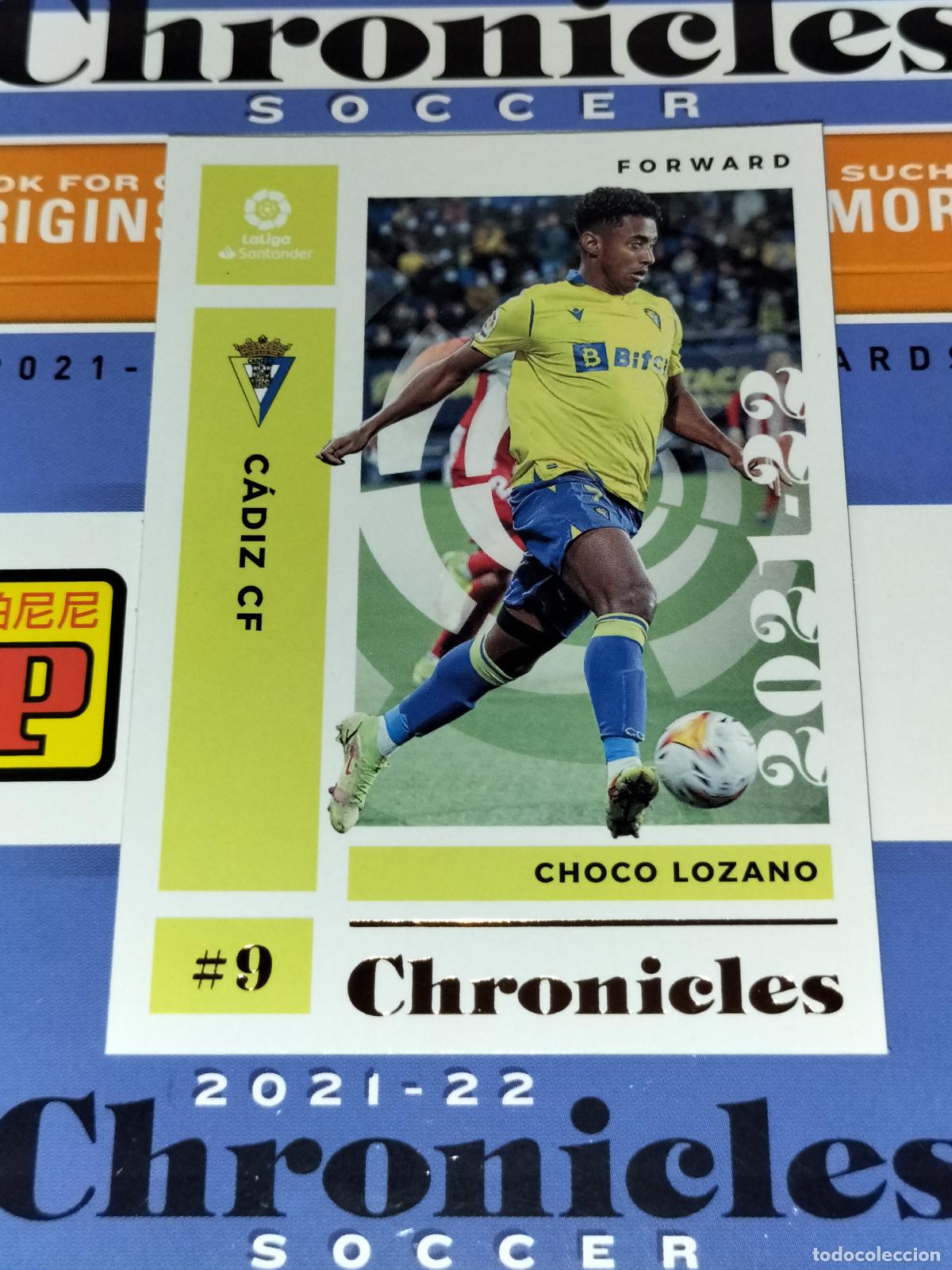 Cromos de f&uacute;tbol: N&ordm; 6 CHOCO LOZANO CADIZ CARD CHRONICLES LA LIGA SOCCER 2021 2022 21 22 PANINI