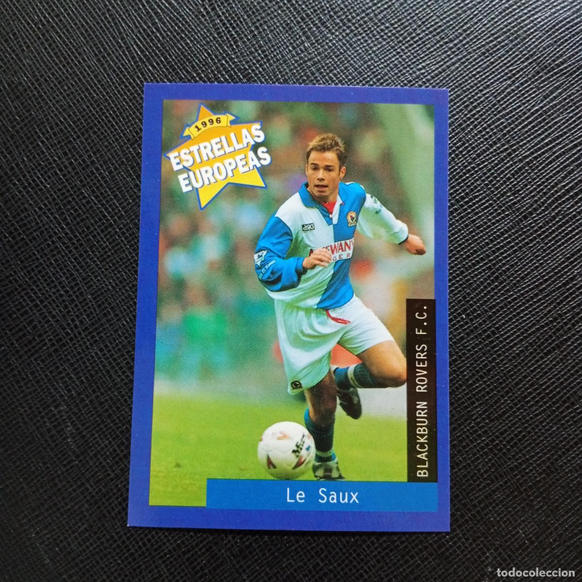 Cromos de f&uacute;tbol: 37 LE SAUX BLACKBURN ROVERS PANINI ESTRELLAS EUROPEAS 1996 CROMO FUTBOL 96 - A33 PG14