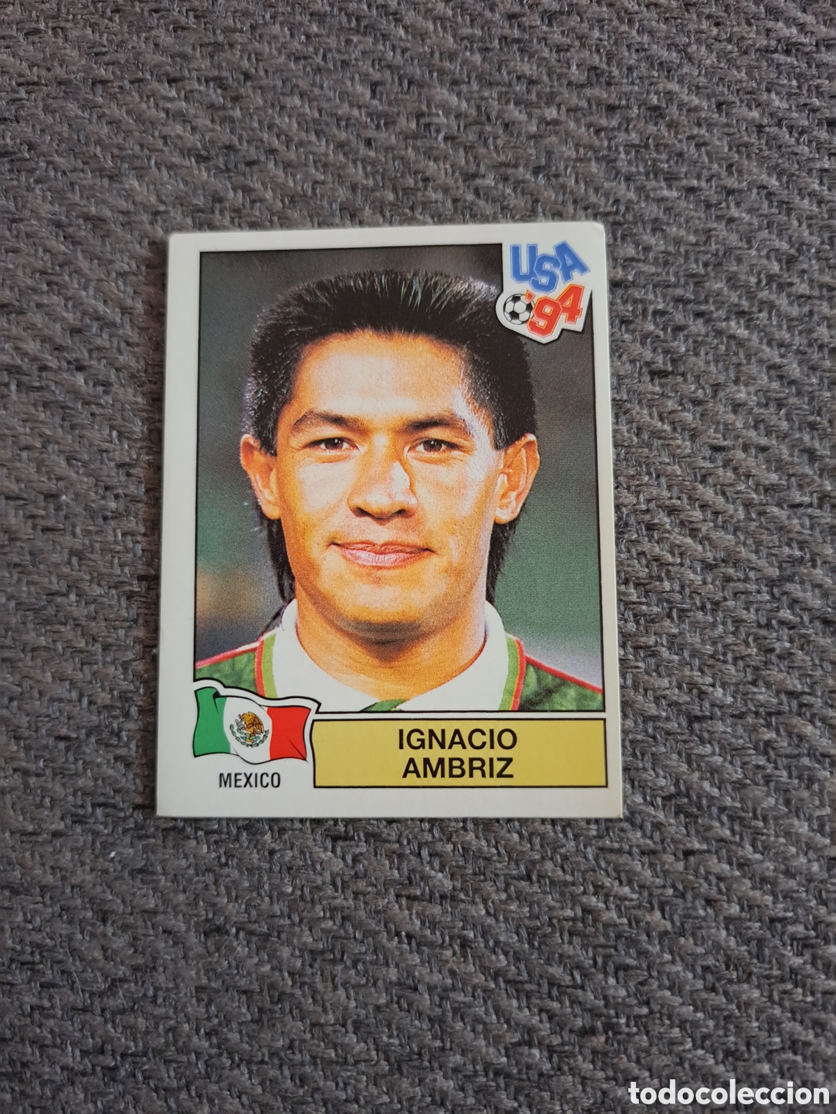 Cromos de f&uacute;tbol: Ambr&iacute;z. N&deg;362. M&eacute;xico. Panini Mundial USA 94.