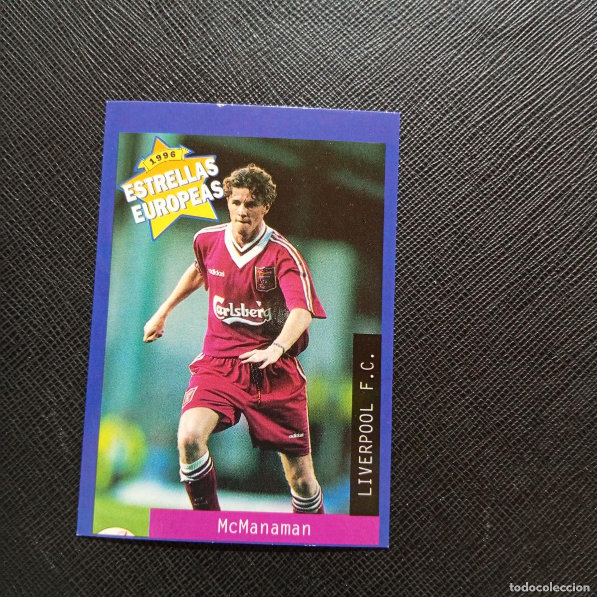 Cromos de Futebol: 64 McMANAMAN LIVERPOOL PANINI ESTRELLAS EUROPEAS 1996 CROMO FUTBOL 96 - A33 PG16 B