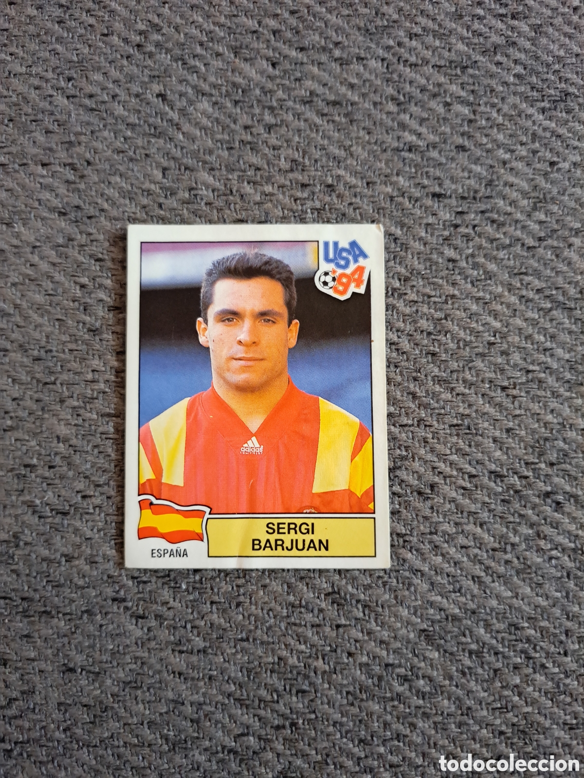 Fu&szlig;ball-Sticker: Sergi. N&deg;193. Espa&ntilde;a. Panini Mundial USA 94.
