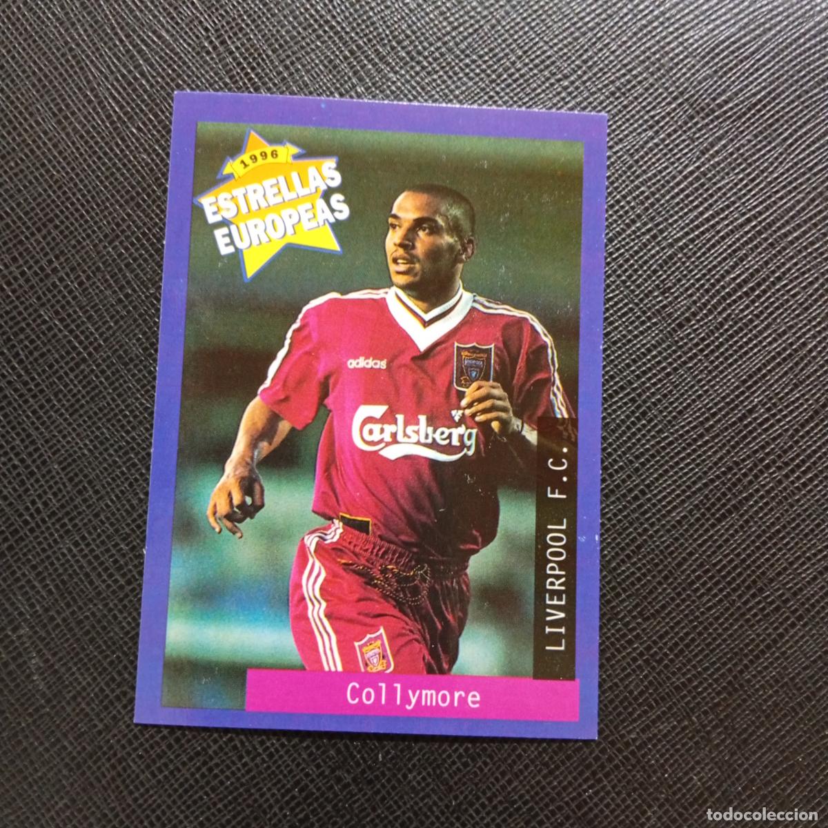 Fu&szlig;ball-Sticker: 63 COLLYMORE LIVERPOOL PANINI ESTRELLAS EUROPEAS 1996 CROMO FUTBOL 96 - A33 PG18