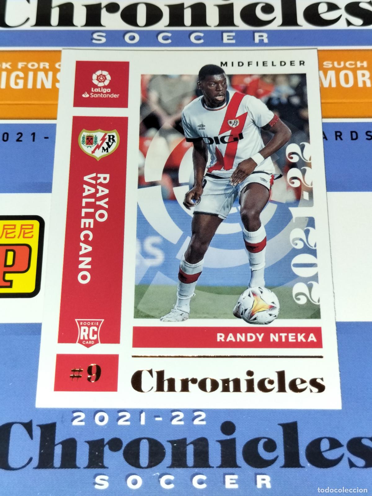 Cromos de f&uacute;tbol: N&ordm; 13 RANDY NTEKA RAYO VALLECANO CARD CHRONICLES LA LIGA SOCCER 2021 2022 21 22 PANINI
