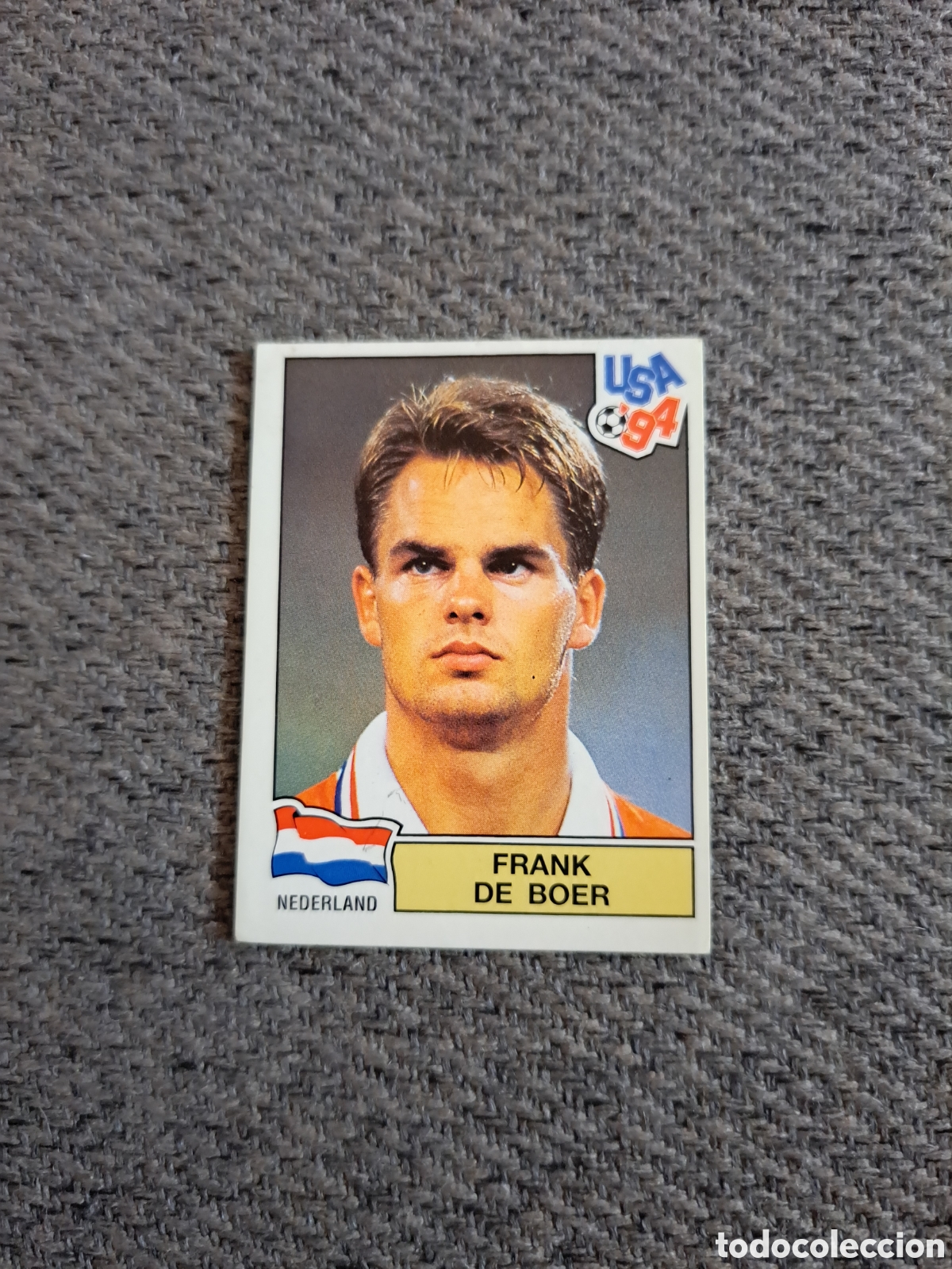 Cromos de f&uacute;tbol: Frank de Boer. N&deg;421. Holanda. Panini Mundial USA 94