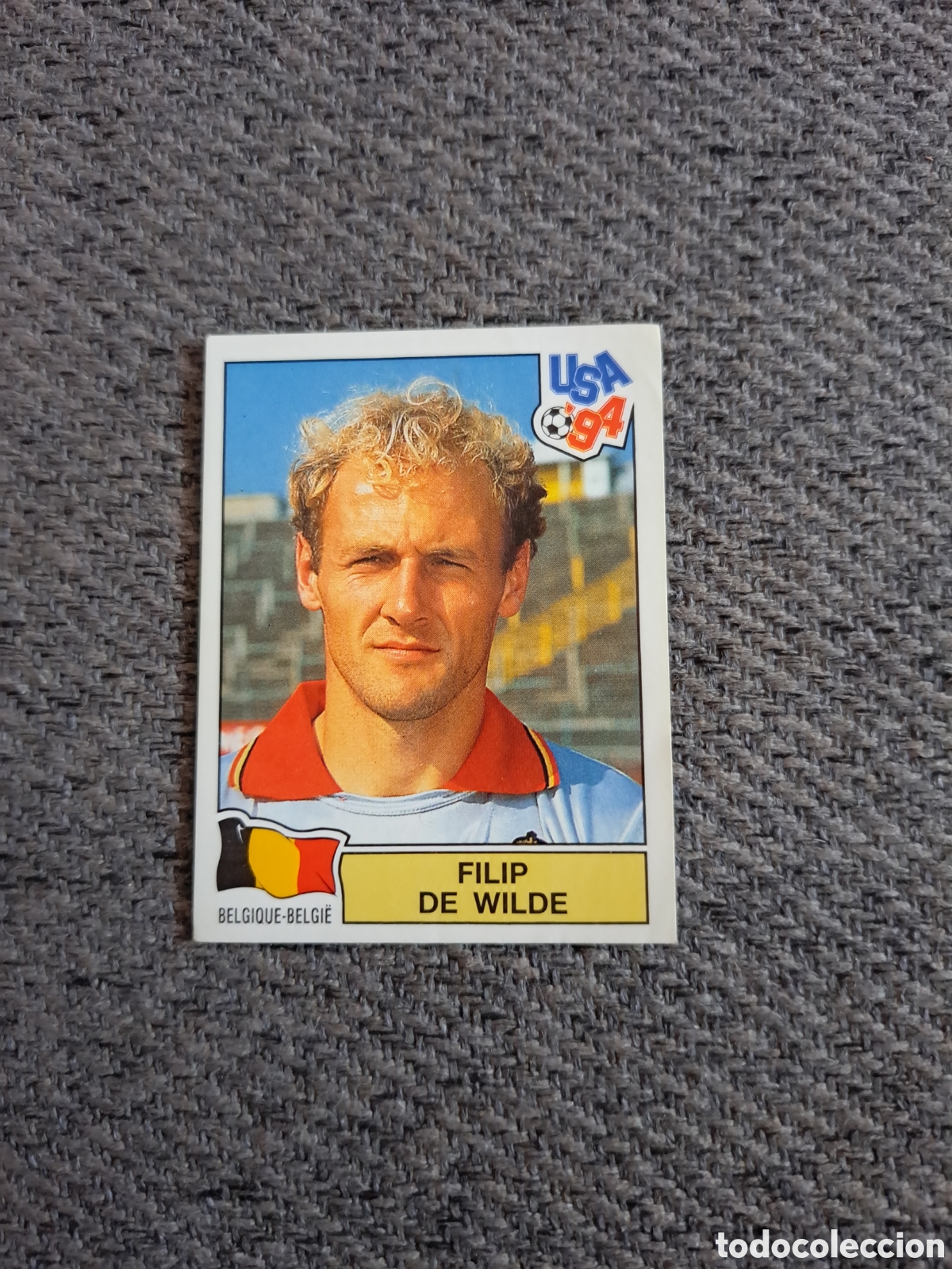 Cromos de f&uacute;tbol: De Wilde. N&deg;396. B&eacute;lgica. Panini Mundial USA 94
