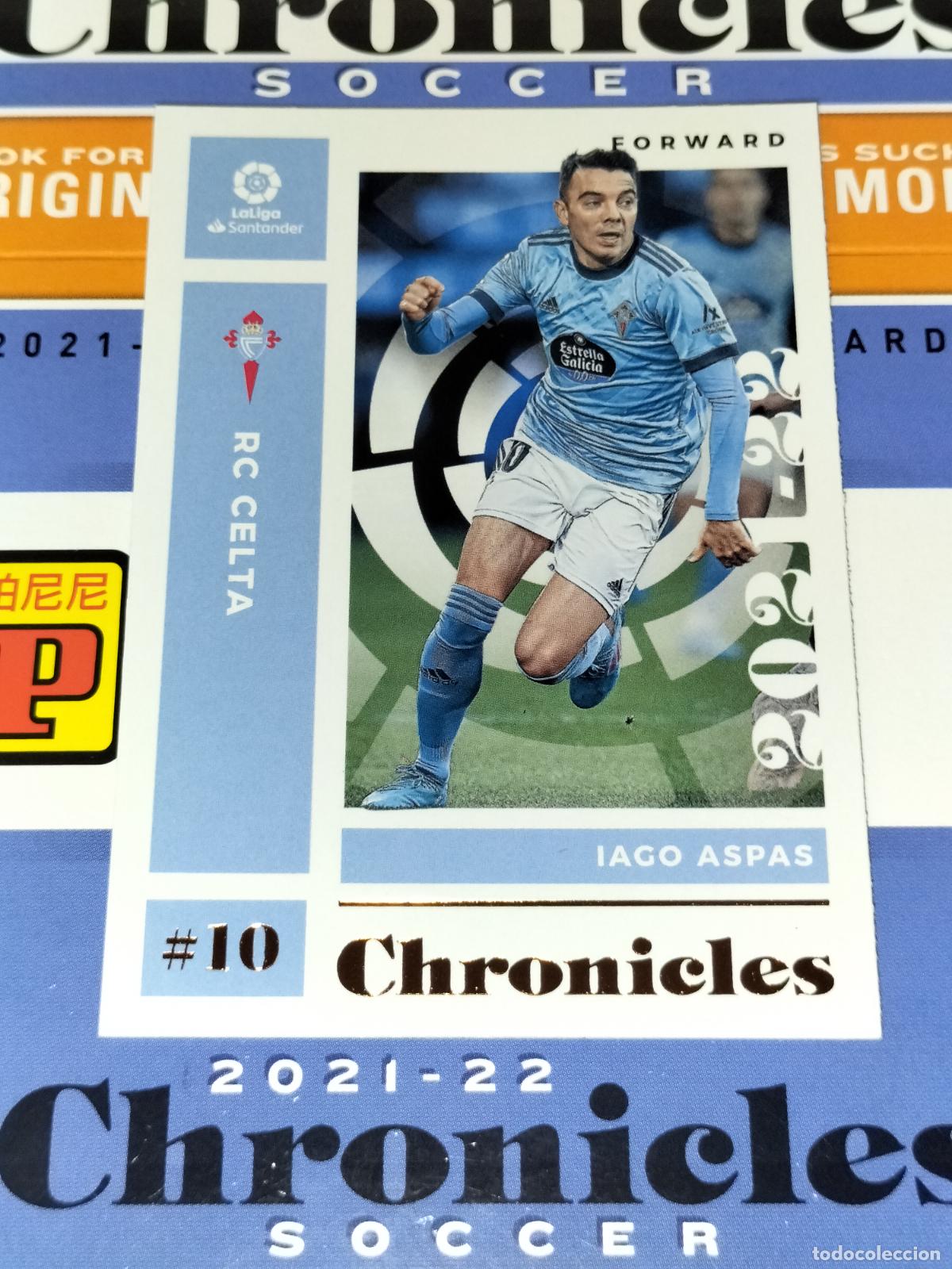 Cromos de f&uacute;tbol: N&ordm; 15 IAGO ASPAS CELTA DE VIGO CARD CHRONICLES LA LIGA SOCCER 2021 2022 21 22 PANINI