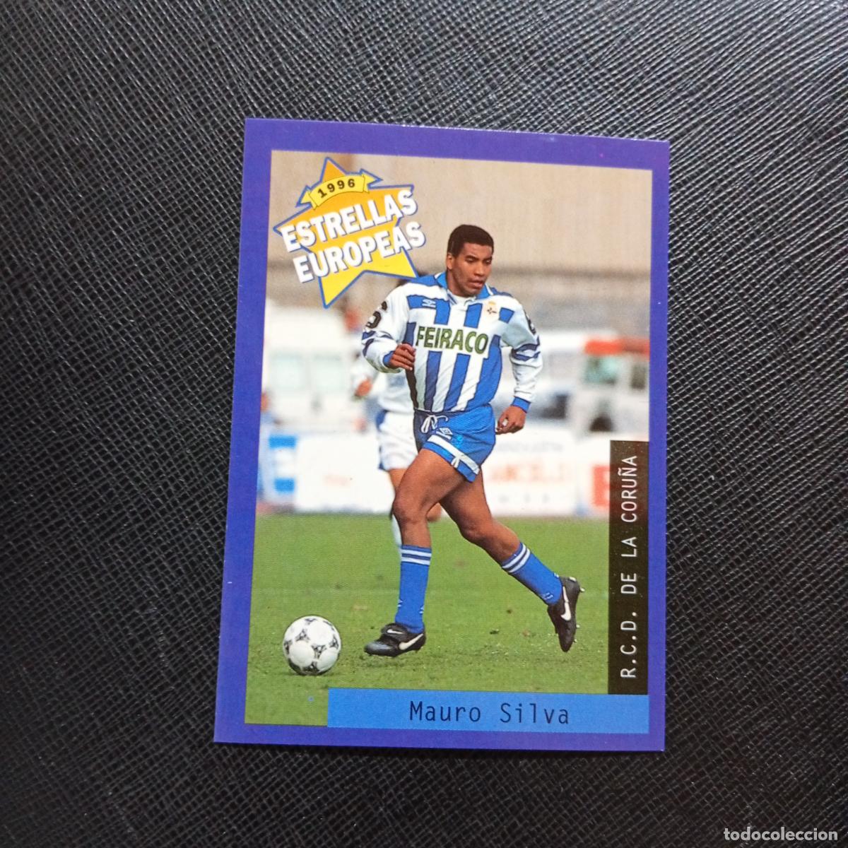 Fu&szlig;ball-Sticker: 56 MAURO SILVA DEPORTIVO PANINI ESTRELLAS EUROPEAS 1996 CROMO FUTBOL 96 - A33 PG22