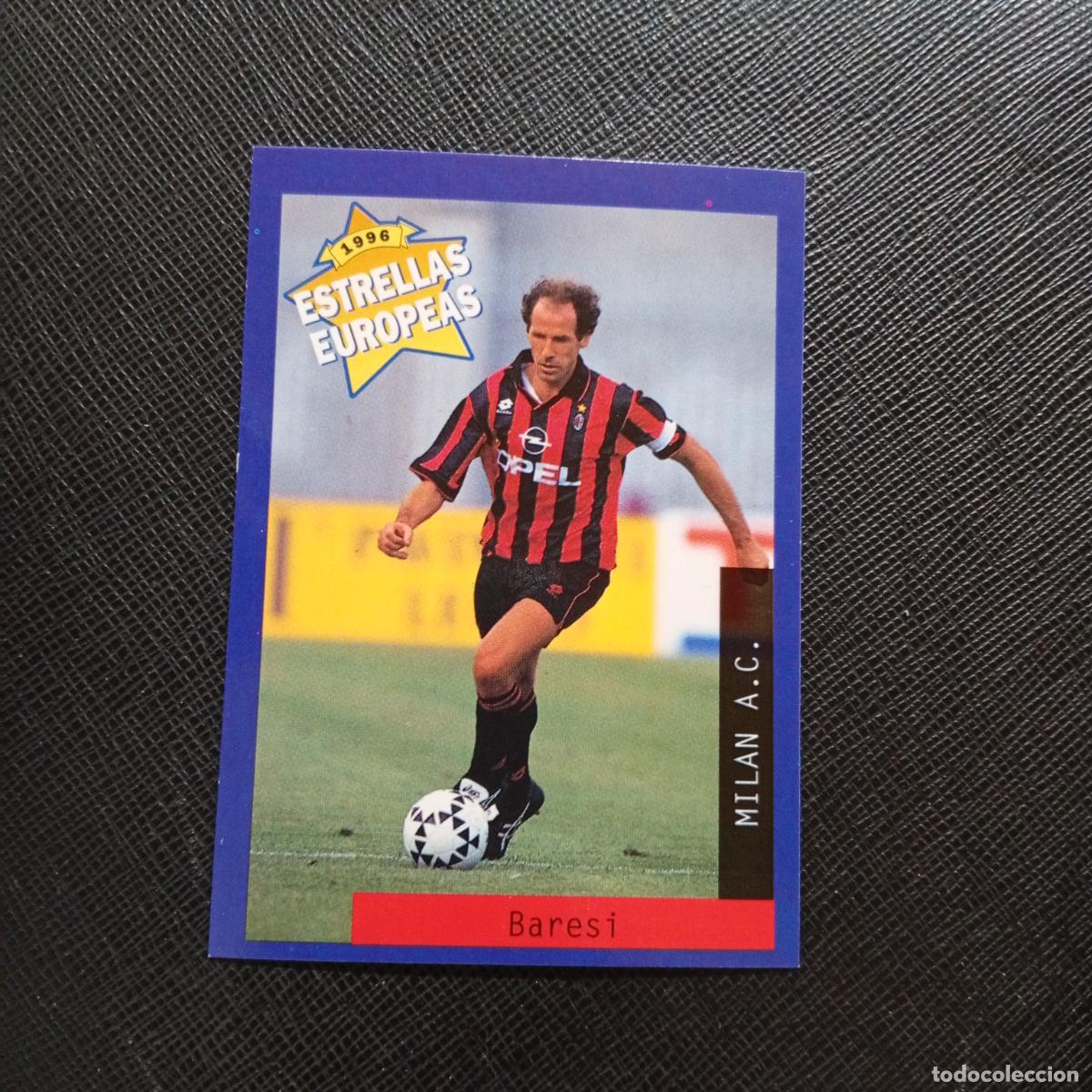 Cromos de f&uacute;tbol: 92 BARESI MILAN PANINI ESTRELLAS EUROPEAS 1996 CROMO FUTBOL 96 - A33 PG22