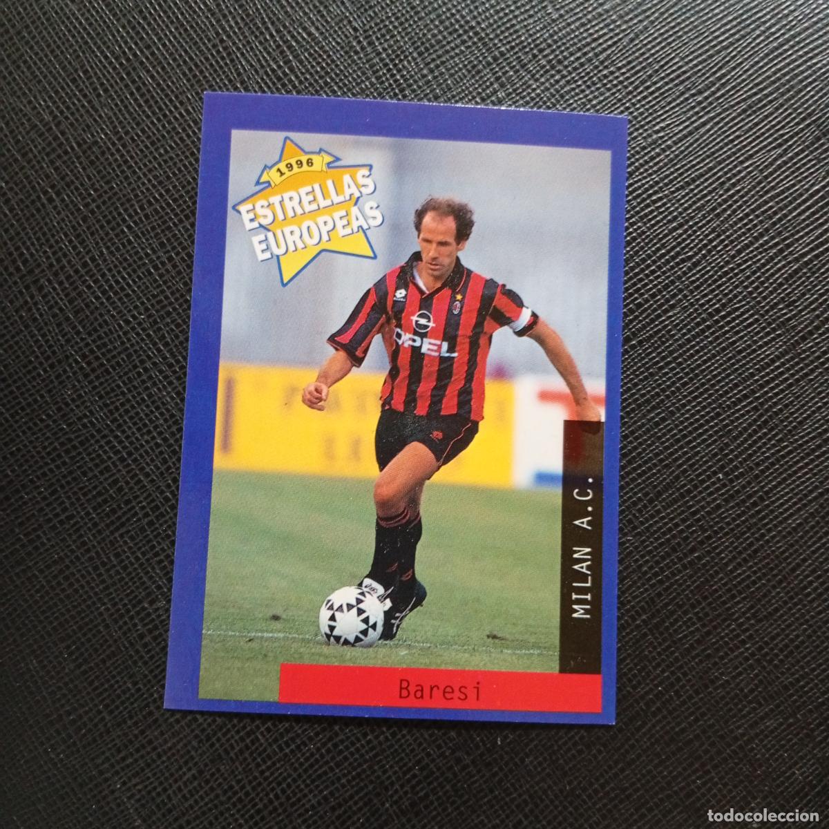 Cromos de f&uacute;tbol: 92 BARESI MILAN PANINI ESTRELLAS EUROPEAS 1996 CROMO FUTBOL 96 - A33 PG22 B