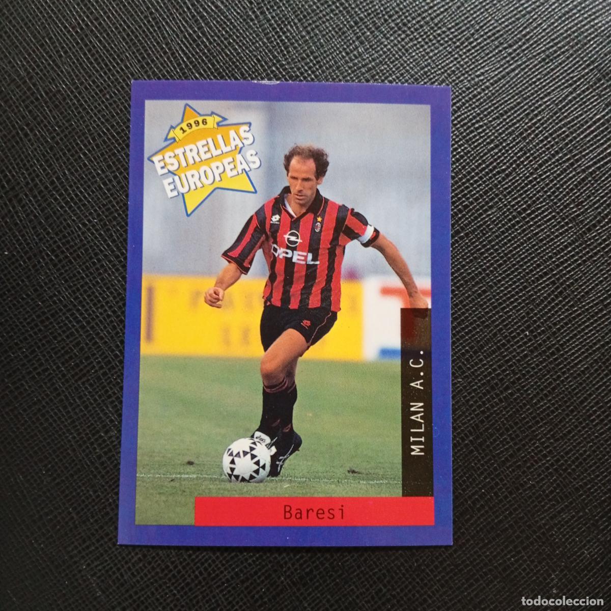 Cromos de f&uacute;tbol: 92 BARESI MILAN PANINI ESTRELLAS EUROPEAS 1996 CROMO FUTBOL 96 - A33 PG23