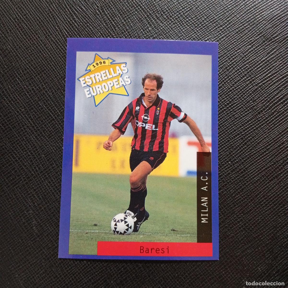 Cromos de f&uacute;tbol: 92 BARESI MILAN PANINI ESTRELLAS EUROPEAS 1996 CROMO FUTBOL 96 - A33 PG24