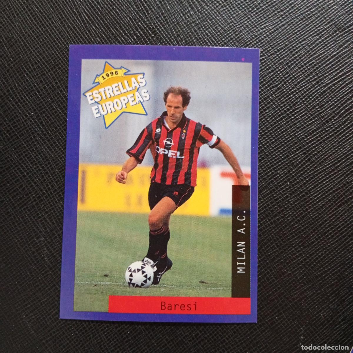 Cromos de f&uacute;tbol: 92 BARESI MILAN PANINI ESTRELLAS EUROPEAS 1996 CROMO FUTBOL 96 - A33 PG24 B
