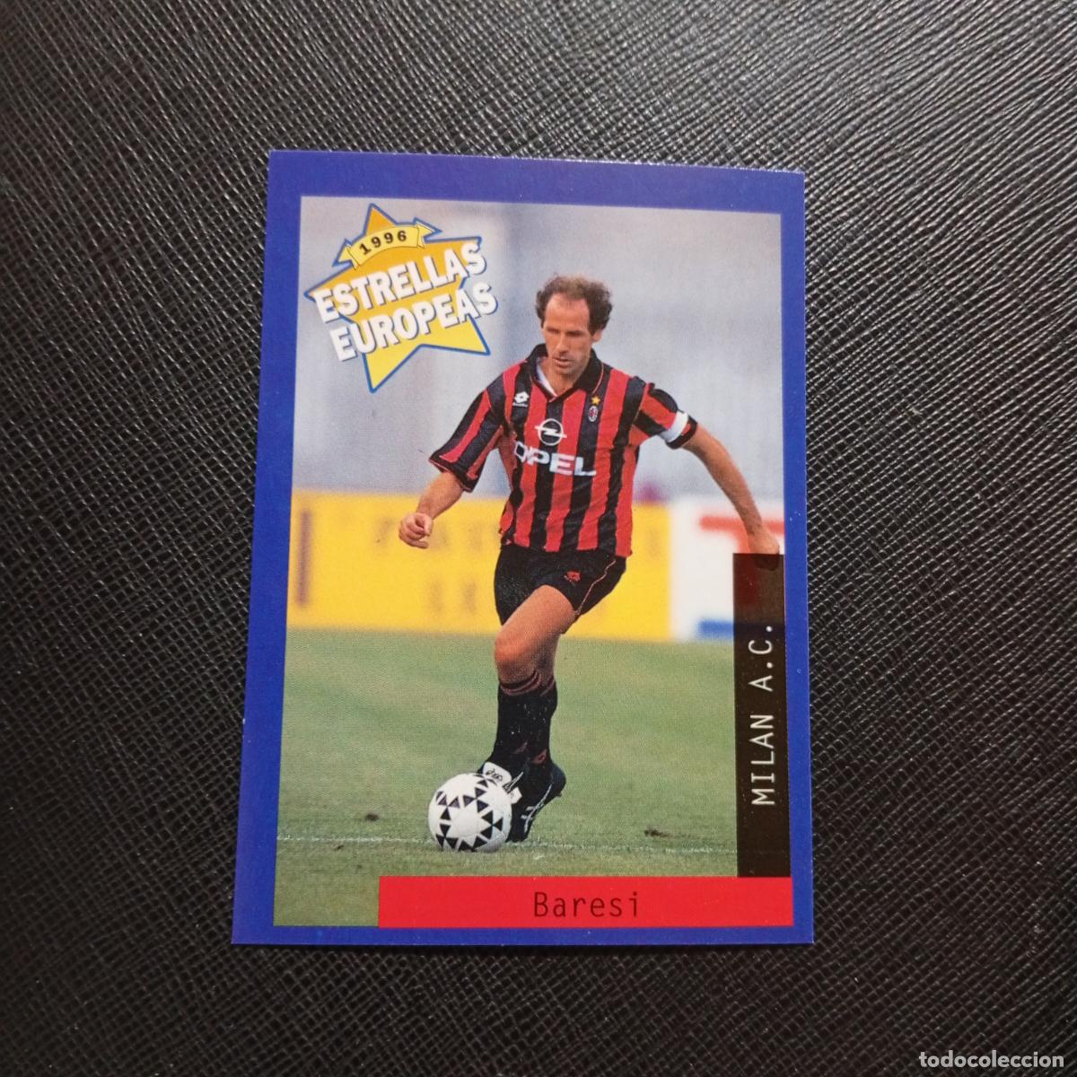 Cromos de f&uacute;tbol: 92 BARESI MILAN PANINI ESTRELLAS EUROPEAS 1996 CROMO FUTBOL 96 - A33 PG25