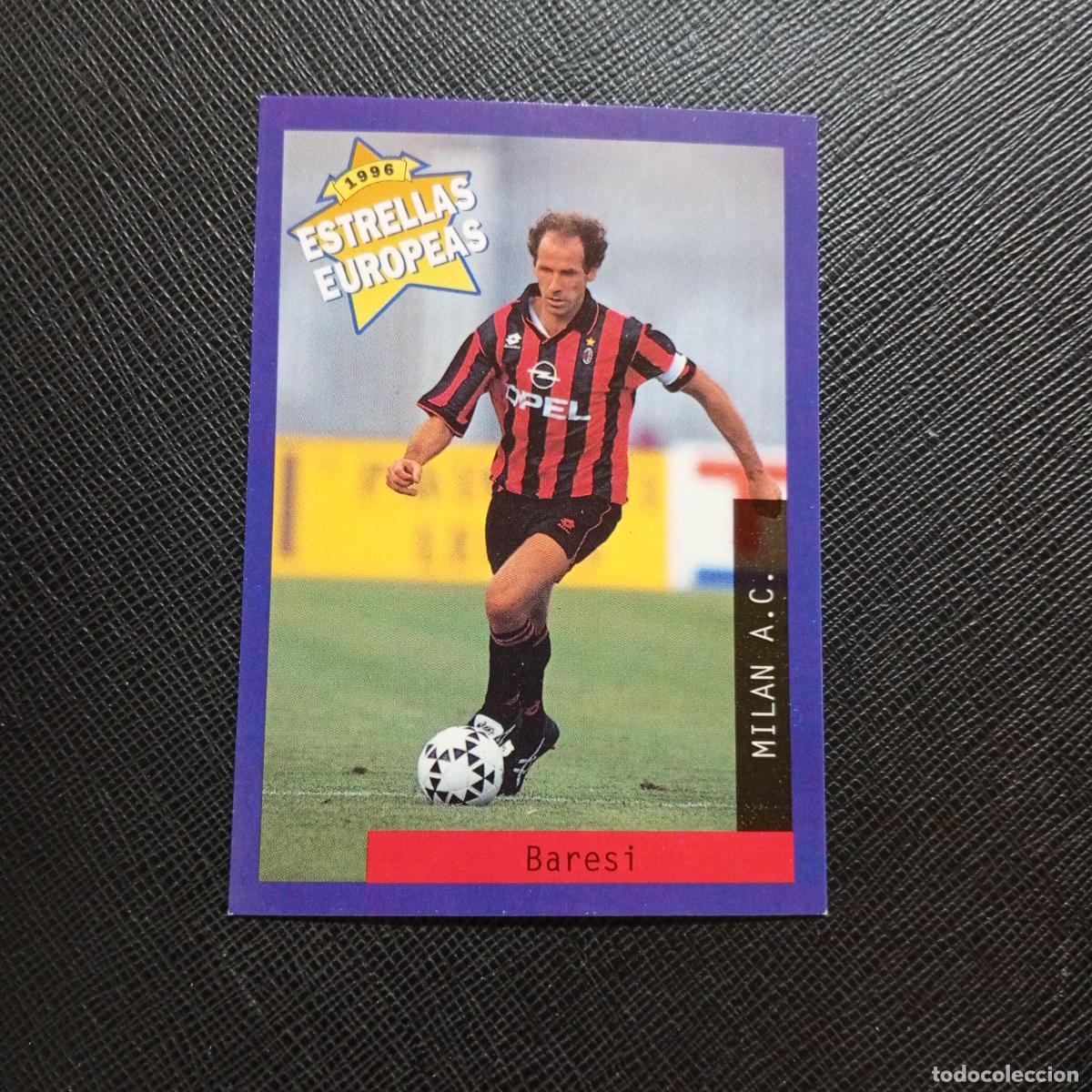 Cromos de f&uacute;tbol: 92 BARESI MILAN PANINI ESTRELLAS EUROPEAS 1996 CROMO FUTBOL 96 - A33 PG25 B