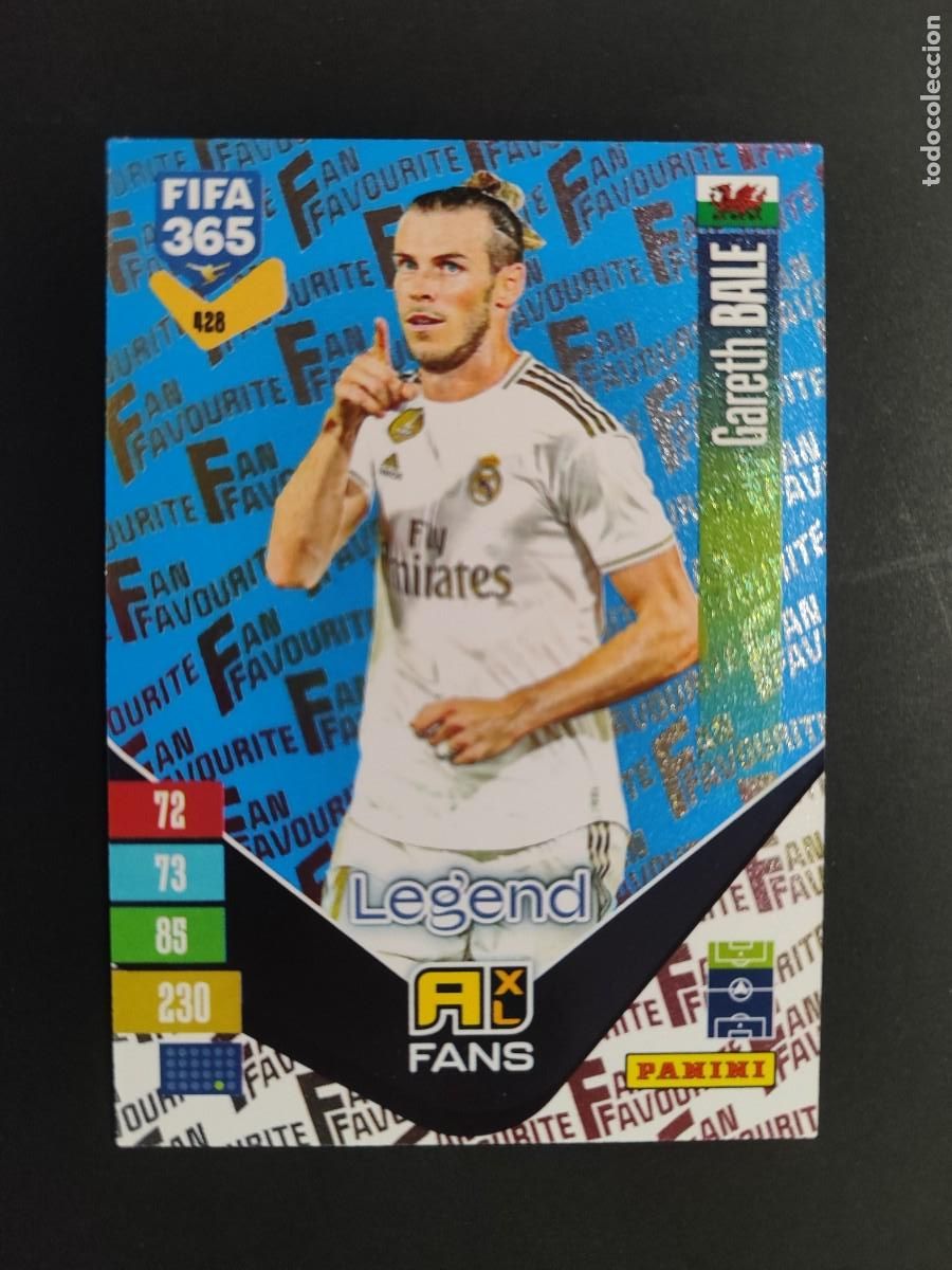 Cromos de f&uacute;tbol: ADRENALYN XL FIFA 365 2027 CARD FANS PARALELA AZUL GARETH BALE REAL MADRID # 428 PANINI