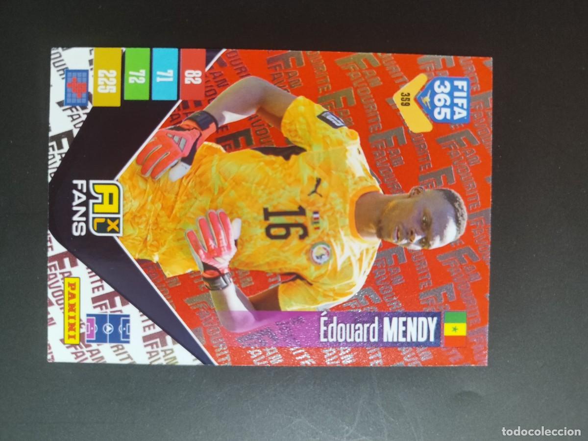Cromos de f&uacute;tbol: ADRENALYN XL FIFA 365 2027 CARD FANS PARALELA ROJA MENDY SENEGAL # 359 PANINI