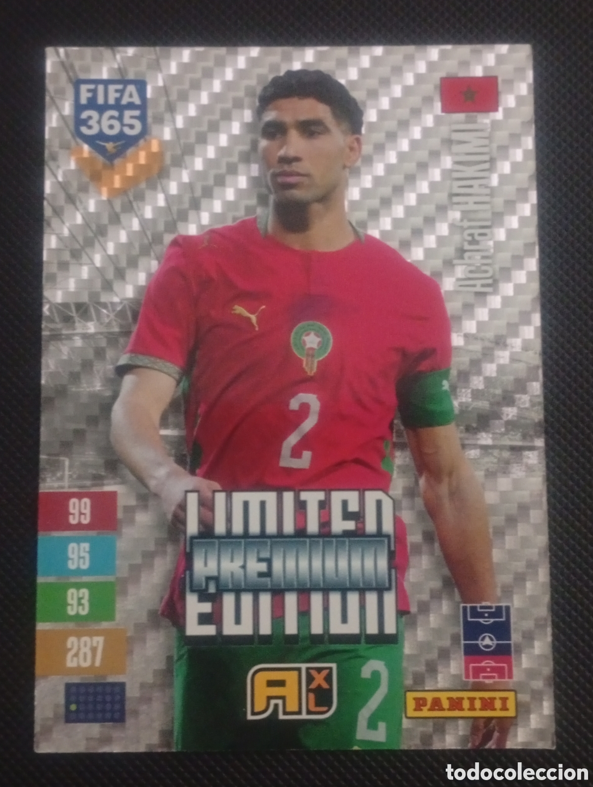 Cromos de f&uacute;tbol: limited edition premium HAKIMI MARRUECOS ADRENALYN FIFA 365 PANINI 2026 2027 26 27 CROMOS CARDS