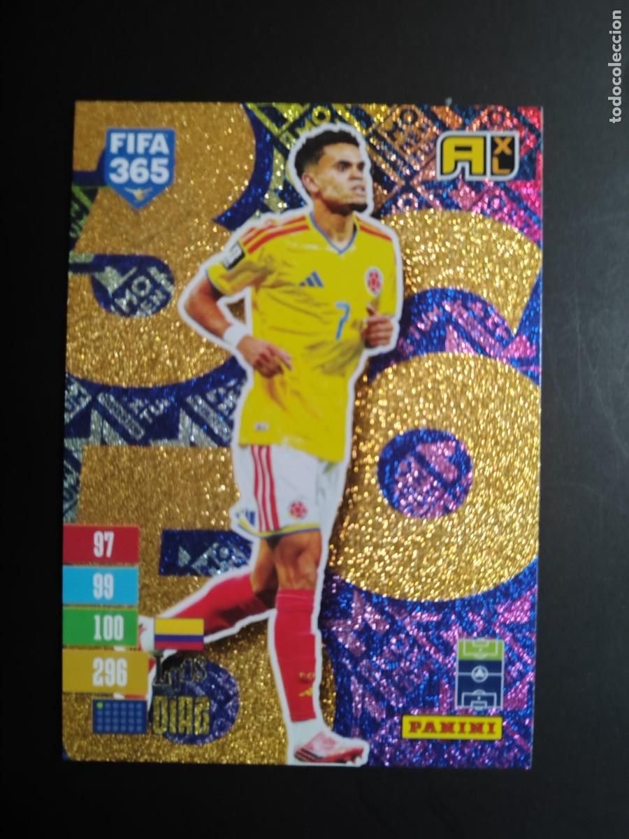 Cromos de f&uacute;tbol: ADRENALYN XL FIFA 365 2027 CARD MOMENTUM LUIS DIAZ COLOMBIA # PANINI