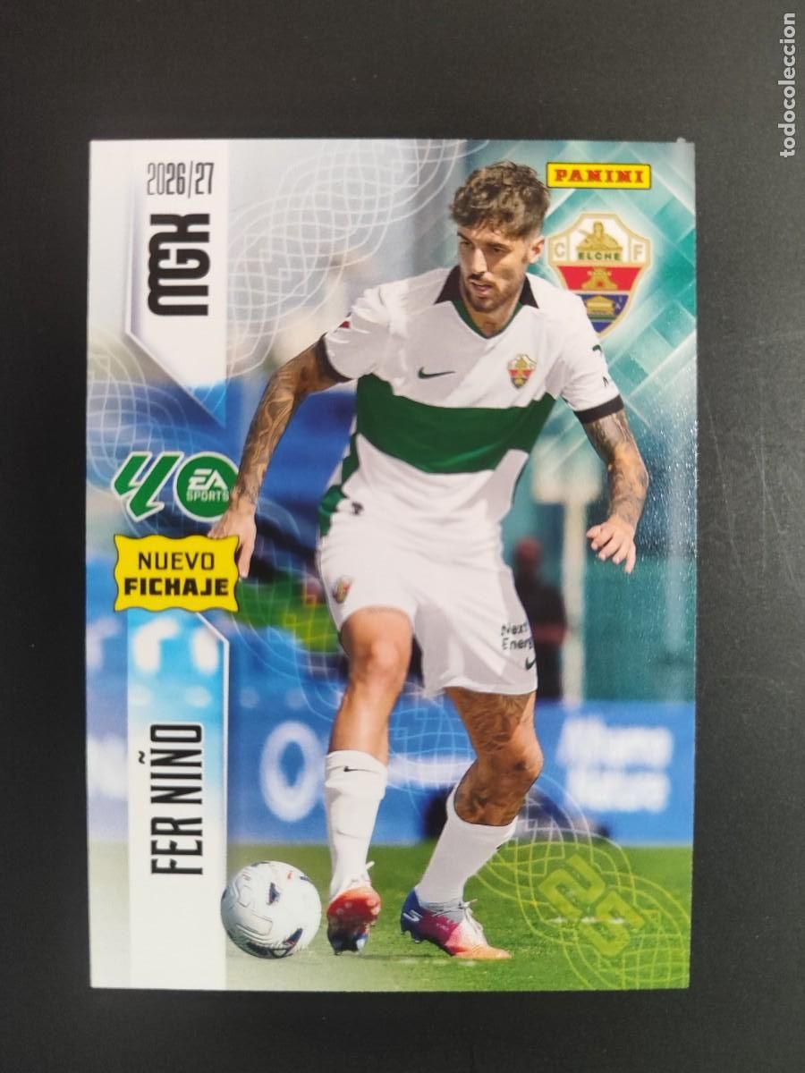 Cromos de f&uacute;tbol: MEGACRACKS 26/27 CARD NUEVO FICHAJE FER NI&Ntilde;O ELCHE # 465 PANINI