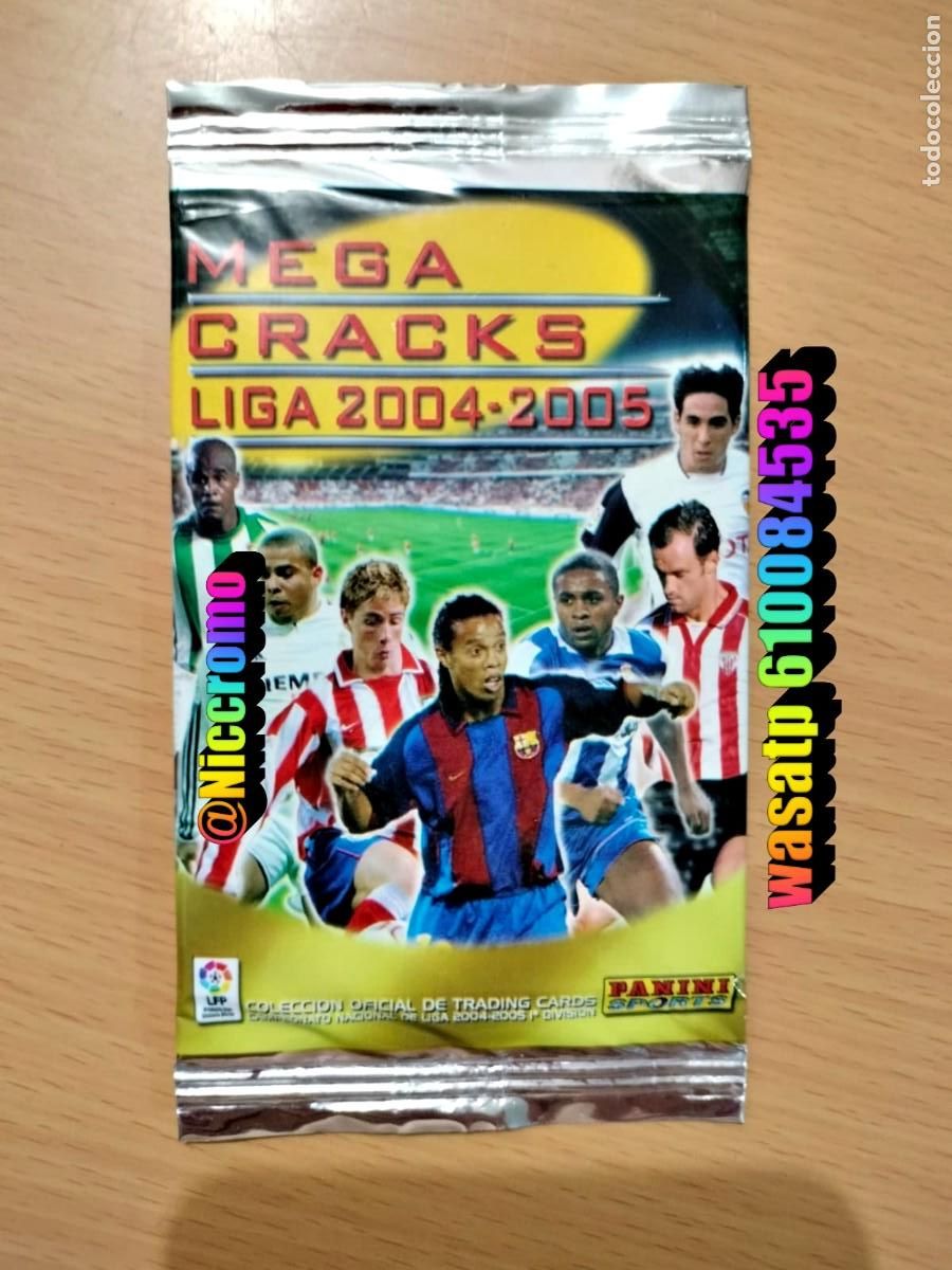 Football Stickers: megacracks 2004 2005 un sobre sin abrir mega cracks posible messi barcelona 71 bis? + en niccromo