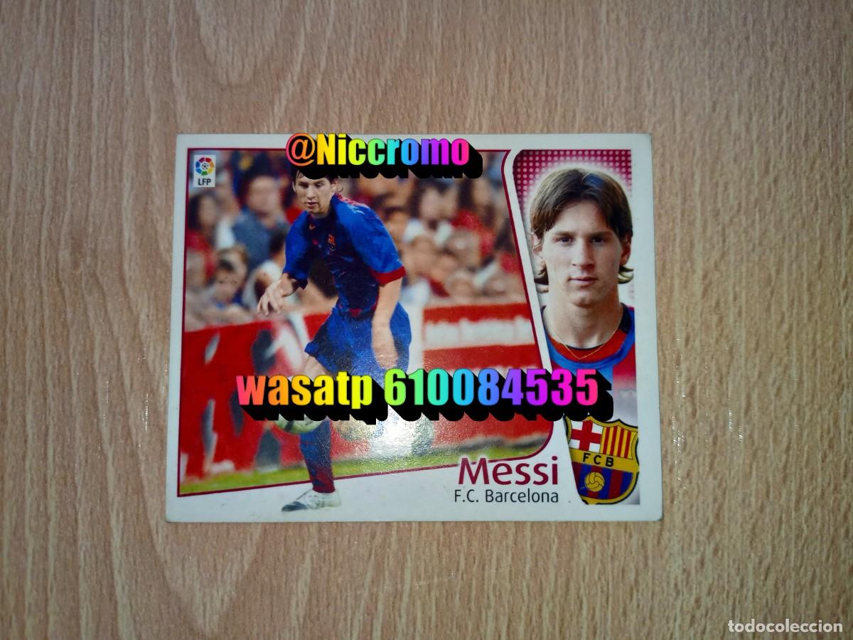 Fu&szlig;ball-Sticker: messi barcelona 2004 2005 ediciones este cromo sin pegar 04 05 + en niccromo