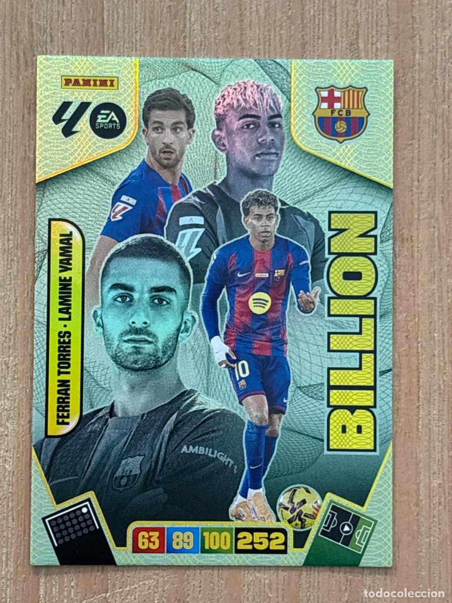 Cromos de Futebol: CROMO ADRENALYN PANINI BILLION 2025-26 25-26 LAMINE YAMAL / FERRAN TORRES ( C&Oacute;DIGO SIN ACTIVAR )