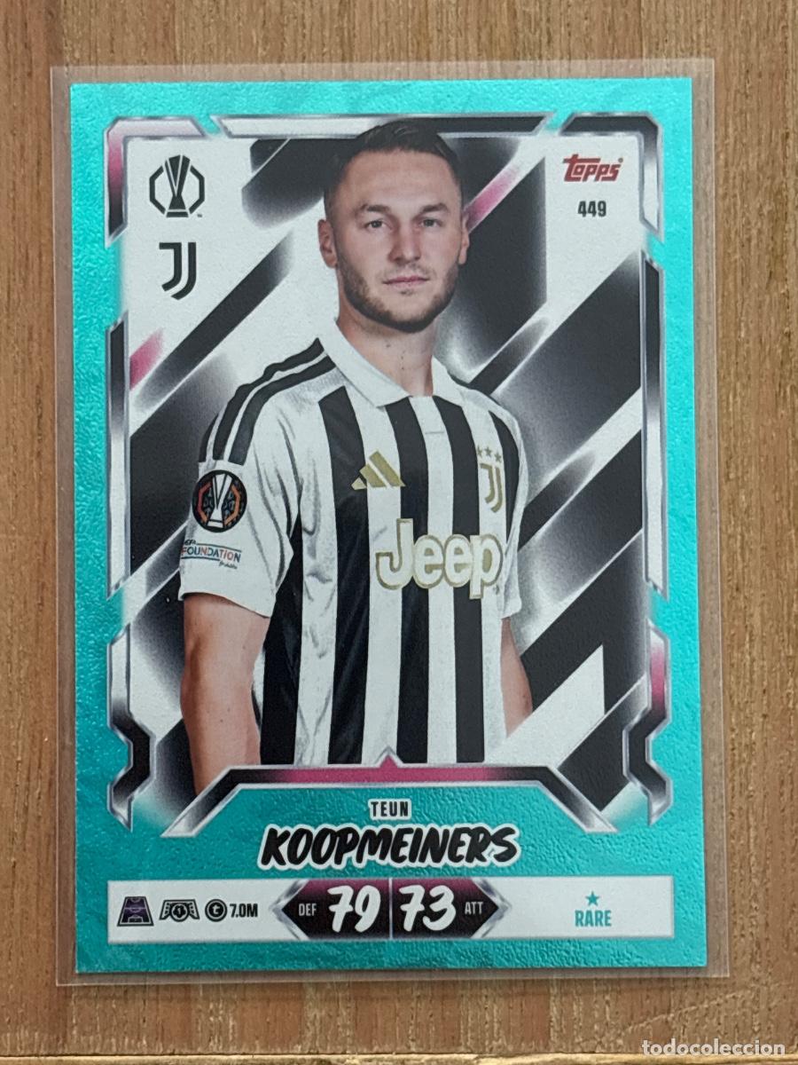 Cartes &agrave; collectionner de Football: 44. CROMO KOOPMEINERS JUVE PARALELA N 449 TOPPS MATCH ATTAX 2026-27 26-27 CHAMPIONS 20 ANNIVERSARY
