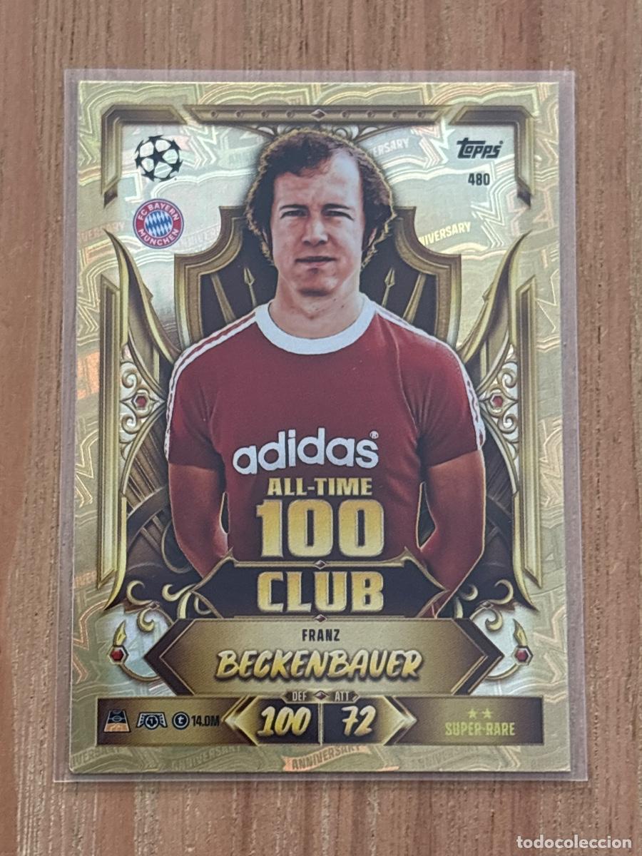 Cartes &agrave; collectionner de Football: 44. CROMO 100 CLUB BECKENBAUER N 480 TOPPS MATCH ATTAX 2026-27 26-27 CHAMPIONS 20 ANNIVERSARY