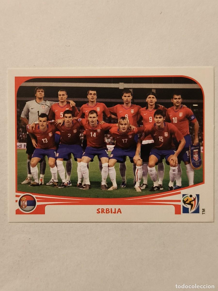 Figurine di Calcio: #296 ALINEACION (SERBIA) MUNDIAL SUDAFRICA 2010 PANINI
