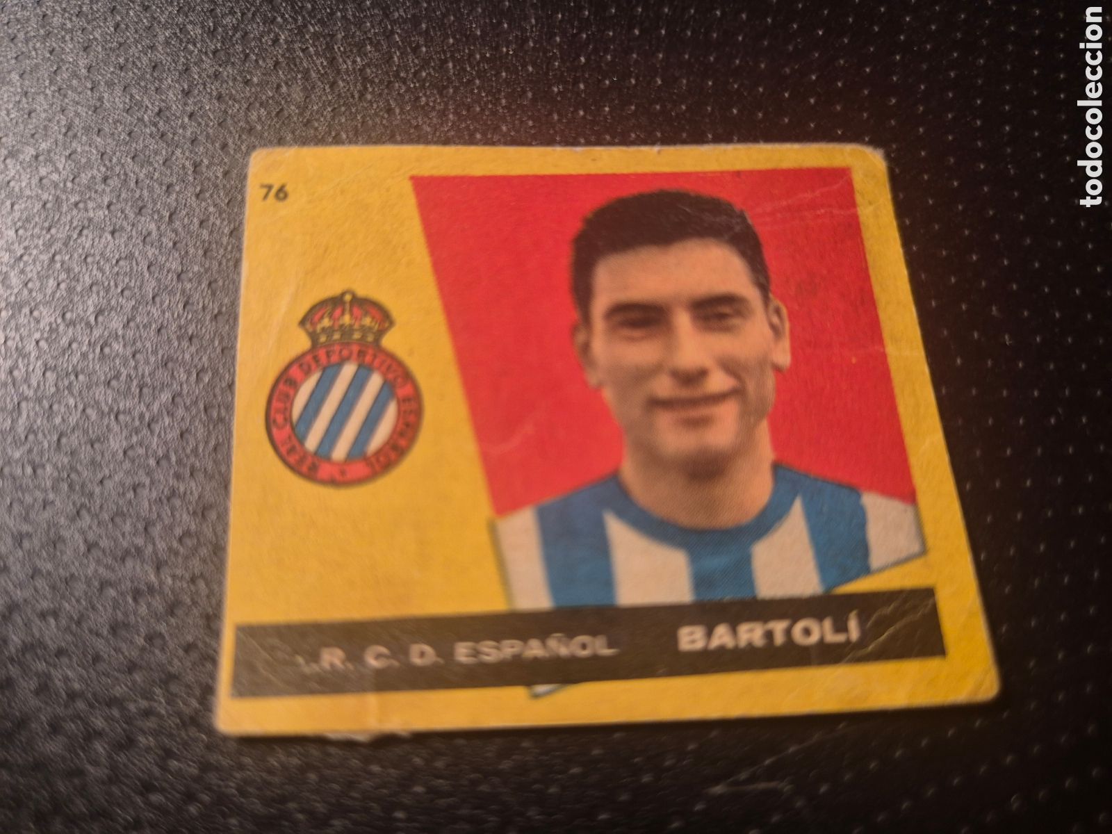 Figurine di Calcio: BARTOLI 76 R C D ESPA&Ntilde;OL CAMPEONES 1960 BRUGUERA