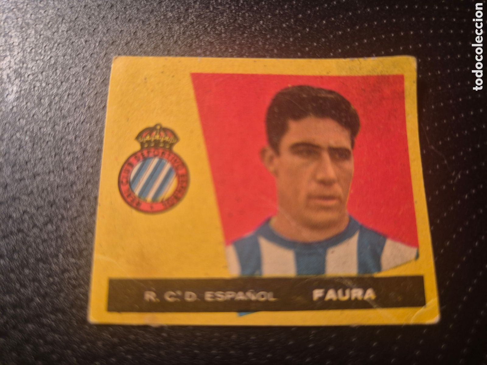 Figurine di Calcio: FAURA R C D ESPA&Ntilde;OL CAMPEONES 1960 BRUGUERA