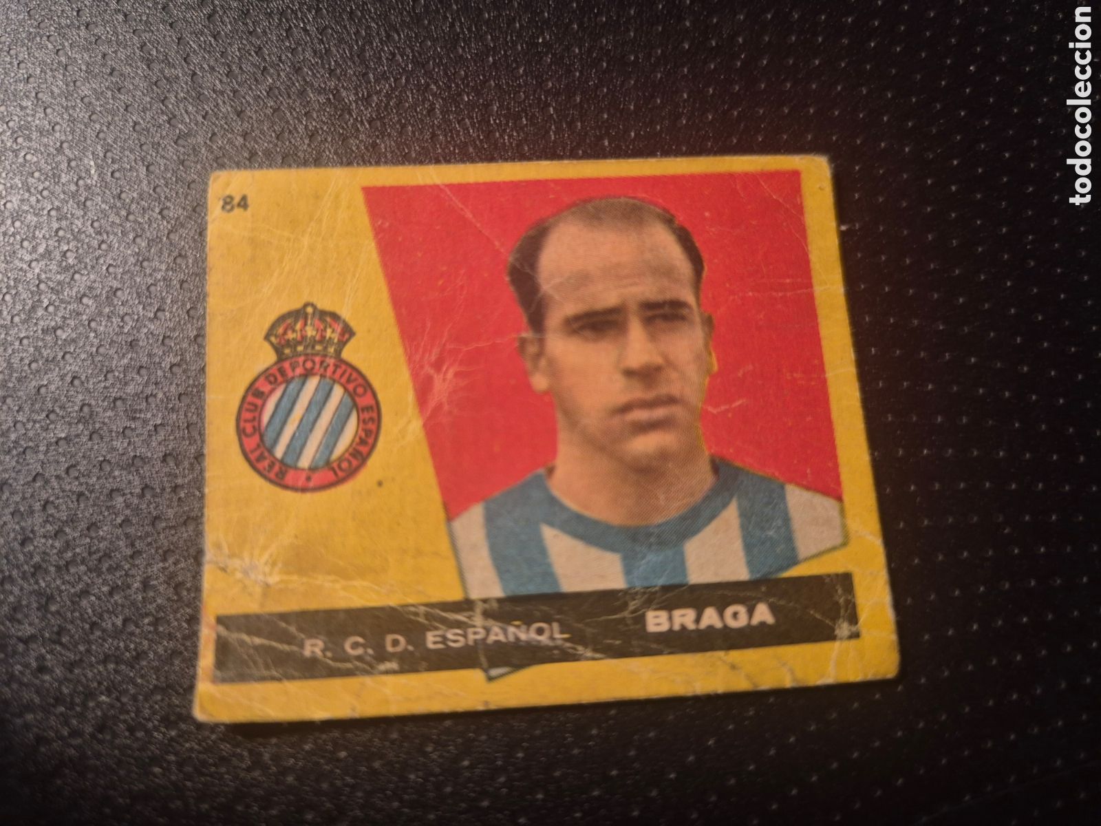 Figurine di Calcio: BRAGA 84 R C D ESPA&Ntilde;OL CAMPEONES 1960 BRUGUERA