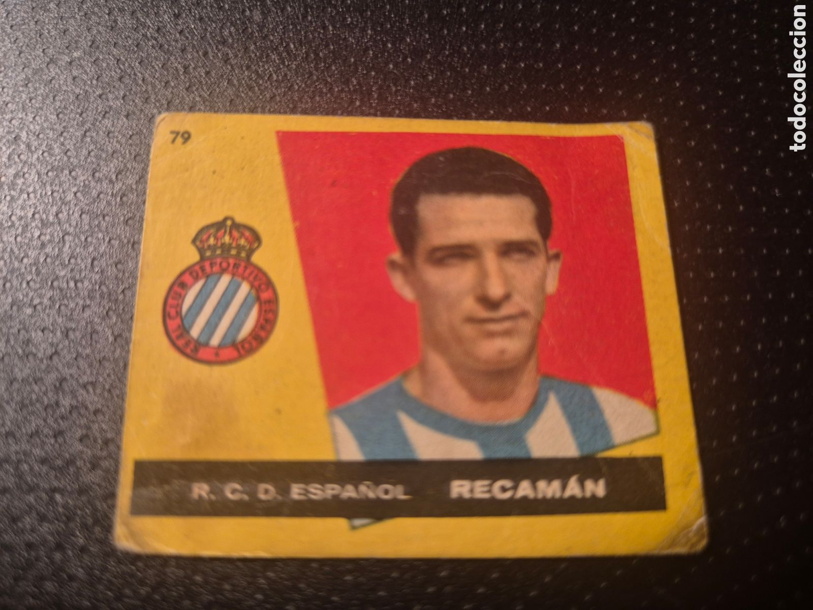 Figurine di Calcio: RECAMAN 79 R C D ESPA&Ntilde;OL CAMPEONES 1960 BRUGUERA