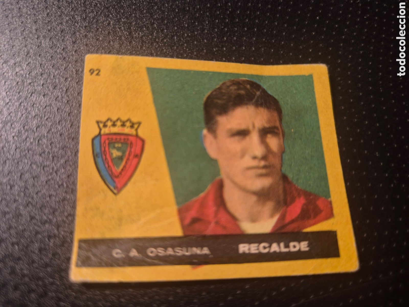 Figurine di Calcio: RECALDE 92 C A OSASUNA CAMPEONES 1960 BRUGUERA