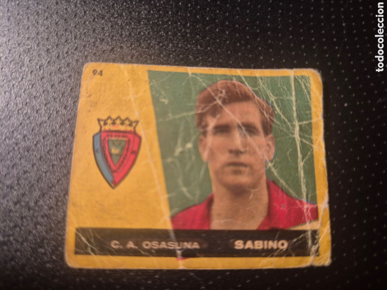 Figurine di Calcio: SABINO 94 C A OSASUNA CAMPEONES 1960 BRUGUERA