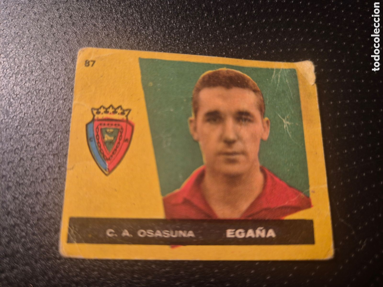 Figurine di Calcio: EGA&Ntilde;A 87 C A OSASUNA CAMPEONES 1960 BRUGUERA