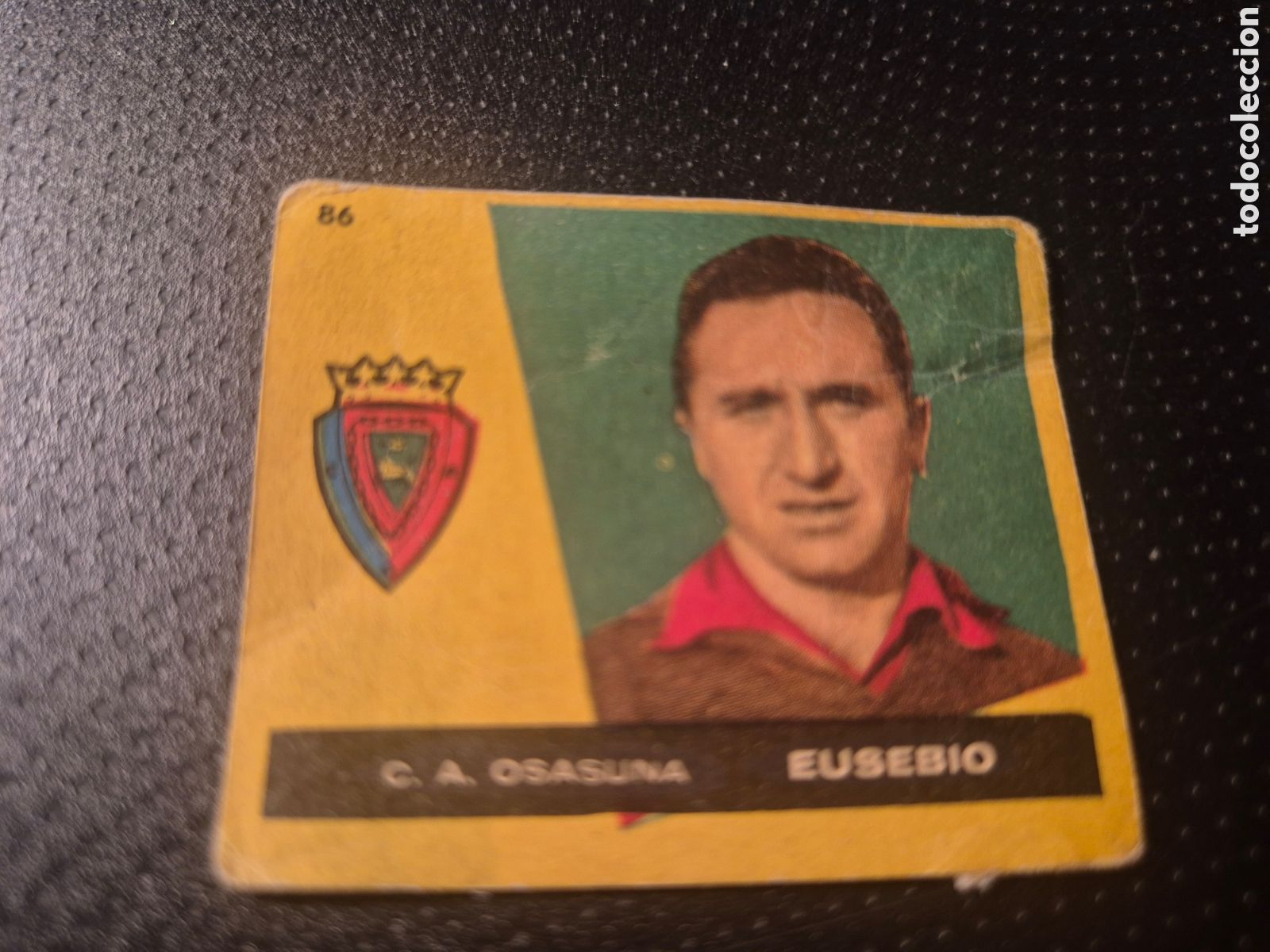 Figurine di Calcio: EUSEBIO 86 C A OSASUNA CAMPEONES 1960 BRUGUERA