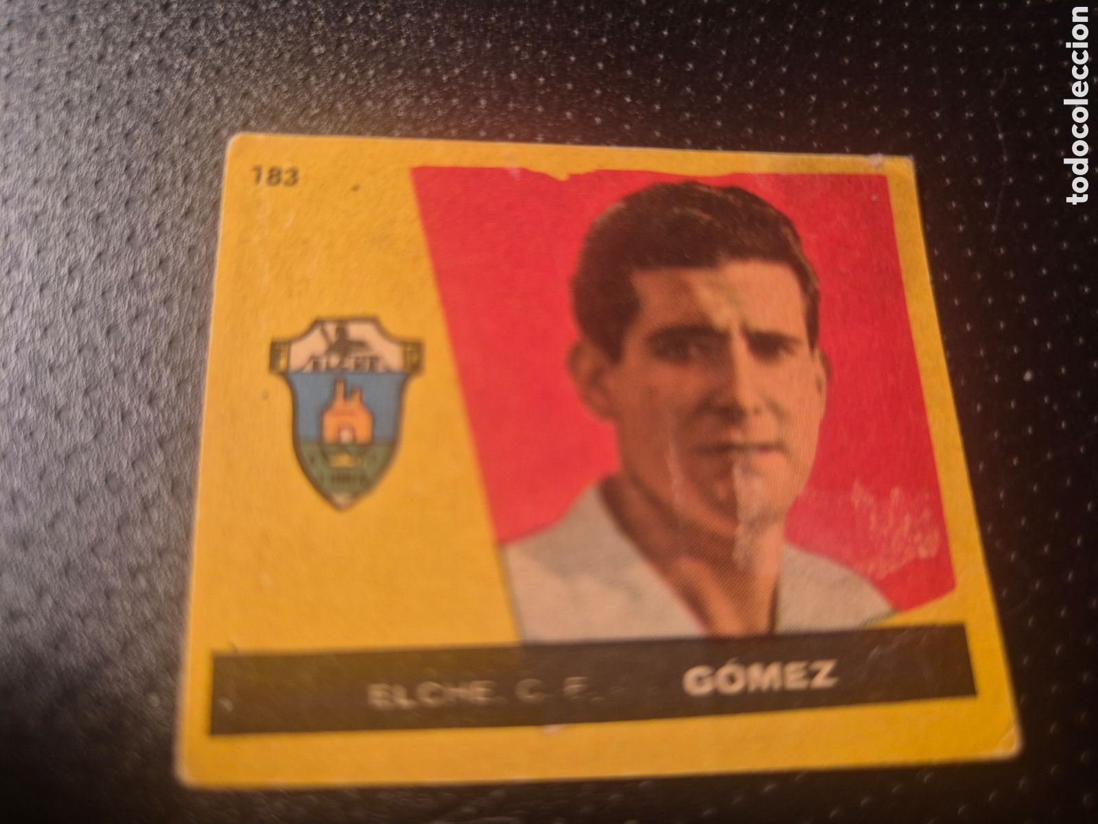 Fu&szlig;ball-Sticker: GOMEZ 183 ELCHE C F CAMPEONES 1960 BRUGUERA