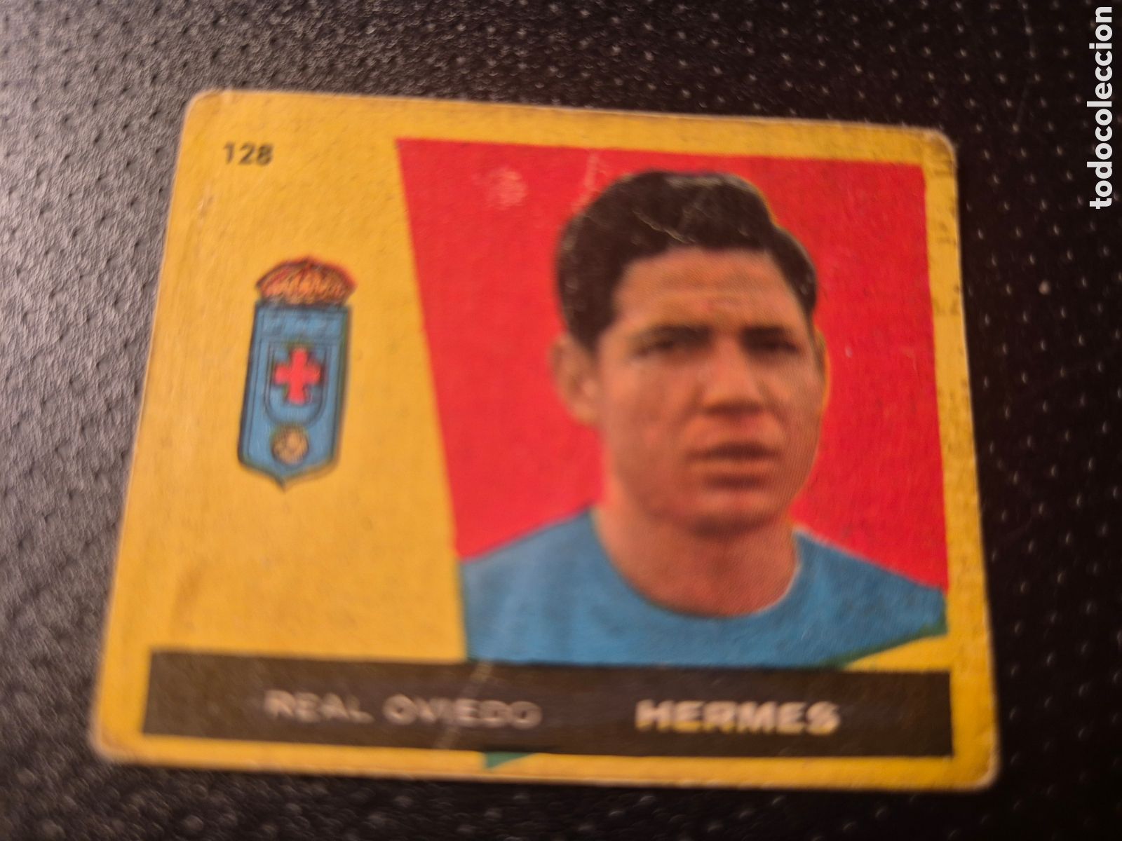 Fu&szlig;ball-Sticker: HERMES 128 OVIEDO CAMPEONES 1960 BRUGUERA