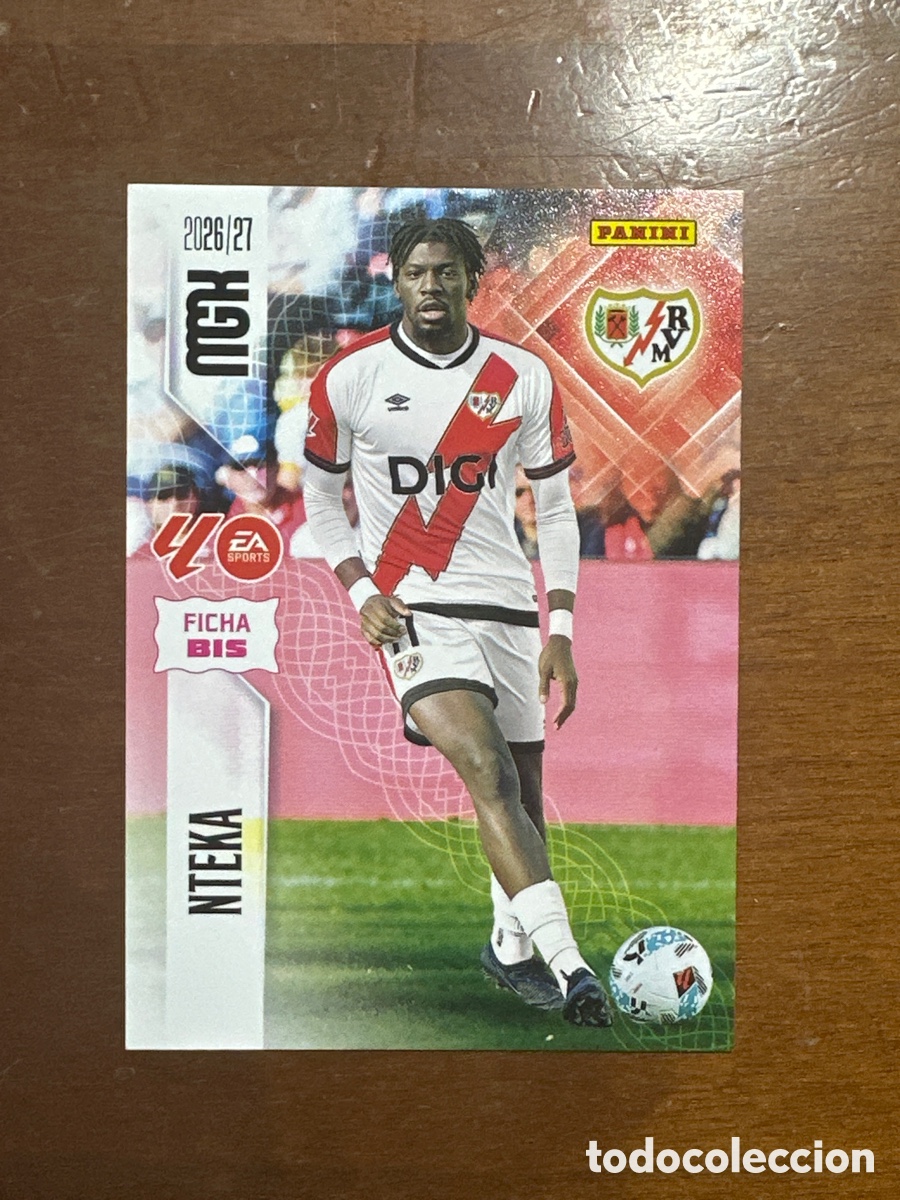 Cromos de f&uacute;tbol: 297BIS 297 BIS NTEKA RAYO VALLECANO MEGACRACKS 2026 2027 (MGK 26 27)