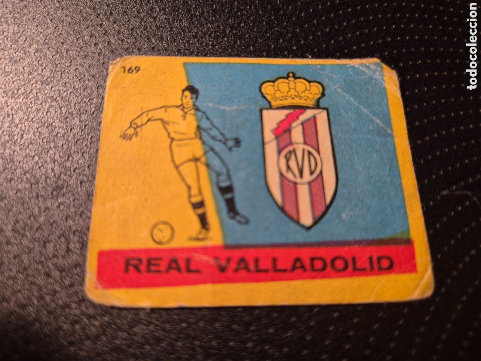 Cromos de f&uacute;tbol: ESCUDO 169 REAL VALLADOLID CAMPEONES 1960 BRUGUERA