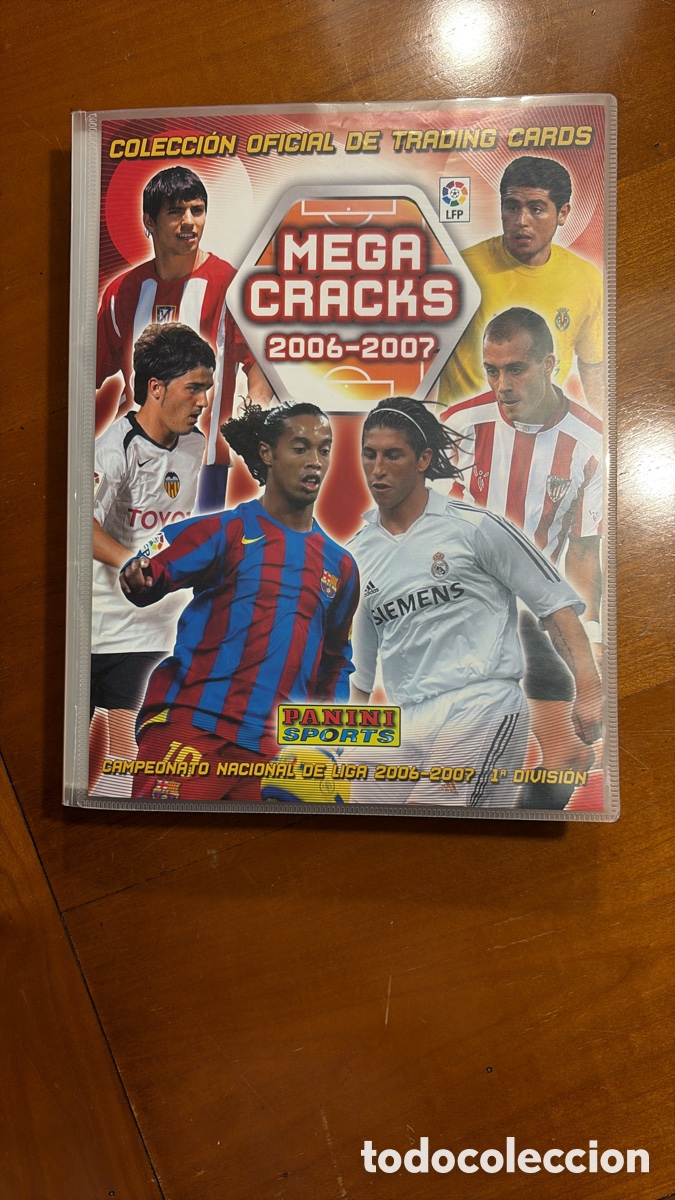 Cromos de f&uacute;tbol: &Aacute;LBUM 2006-2007 MEGACRACKS COMPLETO MESSI RONALDINHO