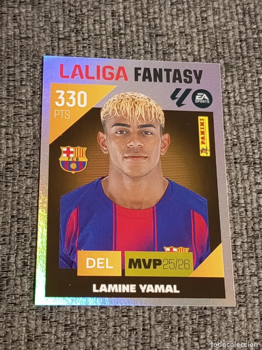 Cromos de f&uacute;tbol: Liga este 26 27 Panini LAMINE YAMAL N&deg;5 LIGA FANTASY nuevo