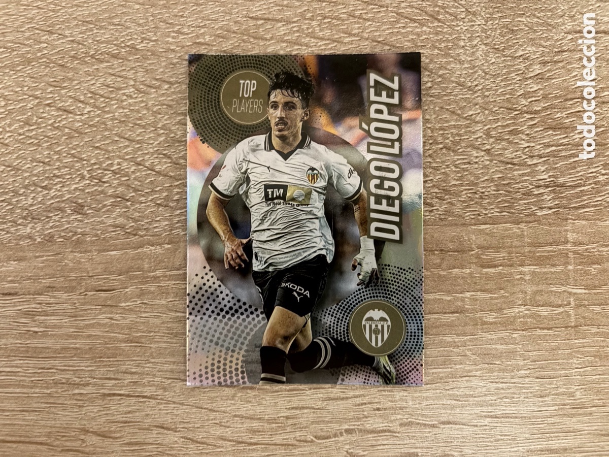 Cromos de f&uacute;tbol: 39 DIEGO L&Oacute;PEZ TOP PLAYERS TEAM SET VALENCIA CF MUNDICROMO FOOTBALL TREASURES 2023 2024 23 24