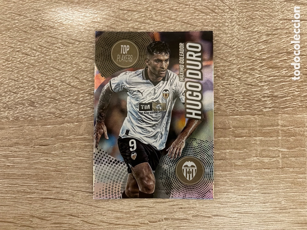 Cromos de f&uacute;tbol: 33 HUGO DURO Rainbow TOP PLAYERS TEAM SET VALENCIA CF MUNDICROMO FOOTBALL TREASURES 2023 2024 23 24