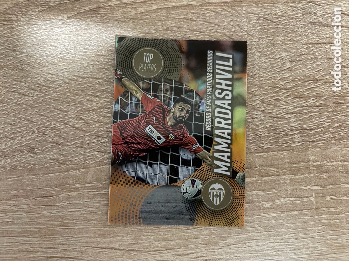 Cromos de f&uacute;tbol: 34 MAMARDASHVILI TOP PLAYERS TEAM SET VALENCIA CF MUNDICROMO FOOTBALL TREASURES 2023 2024 23 24