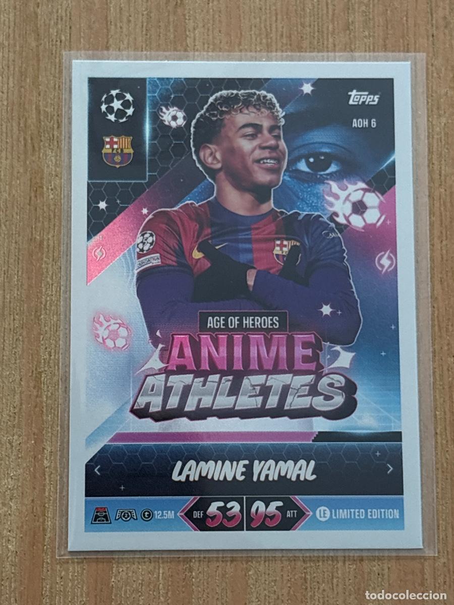 Cromos de f&uacute;tbol: CROMO AGE OF H&Eacute;ROES ANIME ATHLETES YAMAL TOPPS MATCH ATTAX 2026-27 26-27
